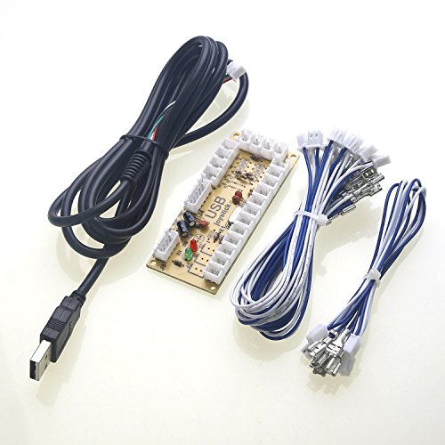 Reyann PS3   PC Zero Delay Juego Arcade USB Encoder PC a Joystick para MAME y Raspberry Pi Retropie Proyectos 2Pin - 4 8MM