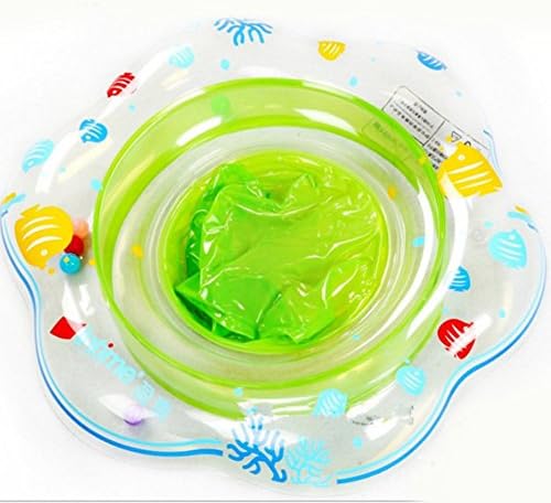 Fuhaoo Baby Swim Ring,Toddler Kids Floating Swim Aid Seat Inflatable Baby Swim Ring Neck, Suitable for 1-3 Year Old Baby (Light Green)
