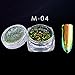 Switchali 6 Colors Powder Flakes Nail Bling Mirror Shimmer Powder Nail Art Glitter Decora (D)