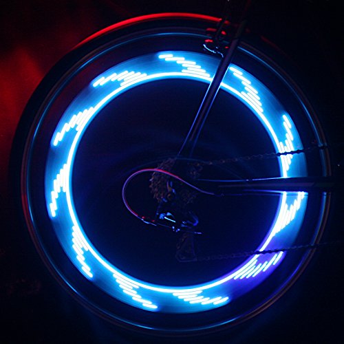 7-fach Multi-Color LED Fahrrad Speichenlicht mit 30 verschiedenen Mustern und Motiven - 7
