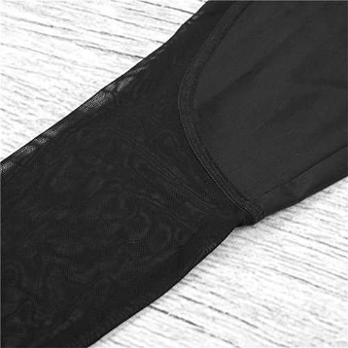 Vovotrade ☆☆Damen Ladies Tech Mesh Leggings Yoga Hose - 7