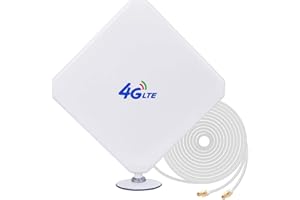 NETVIP Aigital TS9 4G Antenna,35DBI GSM High Gain 4G LTE Antenna WiFi Signal Booster Amplifier Modem Adapter Network Reception Long Range Antenna with (TS9 Connector)