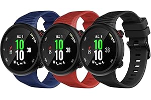 Chainfo Correa de Reloj Recambios Correa Relojes Caucho compatible con Garmin Forerunner 45 / Swim 2 - Silicona Correa Reloj con Hebilla