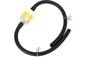 MDLSDE Filtres à Essence Kit, de à Carburant Tuyaux D'essence 6mm Robinet Pour Générateur Réservoirs Motos Et Tuyau D'huile Clips Tuyaux Interrupteur Universelle pour VTT Dirt Bike Moto Voiture Scooter Vélo