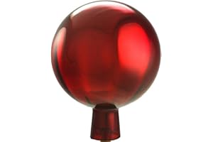 FARBGLASHÜTTE LAUSCHA GMBH - ELIAS GLASHÜTTE Original Rosenkugel 18 cm rot verspiegelt