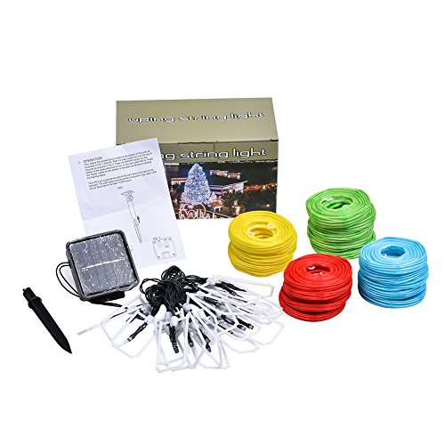 Uping® Solar Lichterkette 20er led Lampion Laterne für Party, Garten, Weihnachten, Halloween, Hochzeit, Beleuchtung Deko in Innen und Außenbereich usw. Wasserdicht 4,5M mehrfarbig - 6