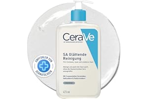 ‎CERAVE CeraVe SA Glättende Reinigung für Gesicht und Körper, Für trockene, raue und unebene Haut, Mit Hyaluron, Salicylsäure und 3 essenziellen Ceramiden, 562 ml