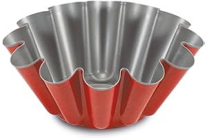 Guardini Rossana 2.0, Stampo Budino 22 cm, Acciaio con Rivestimento Antiaderente, Colore Rosso/Grigio, Inossidabile