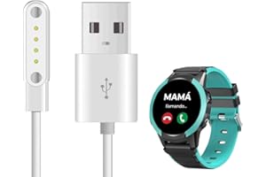 MBROS Compatibile per Cavo USB Compatibile per SaveFamily Smartwatch Orologio Bambini Bambina SaveFamily Slim (Bianca)