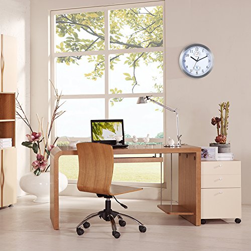 Tosnail Wanduhr mit Thermometer und Hygrometer ,weiß - 7