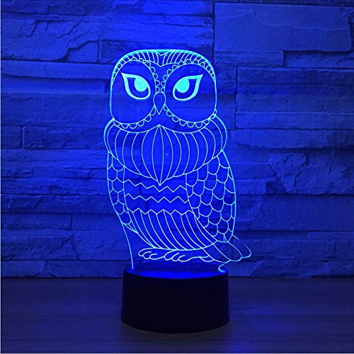 Preisvergleich Produktbild Wmbz Moderne Wohnkultur 7 Farbwechsel Led 3D Adler Modellierung Atmosphären Schreibtischlampe Allmähliche Änderung Beleuchtung Für Nachttischlampen
