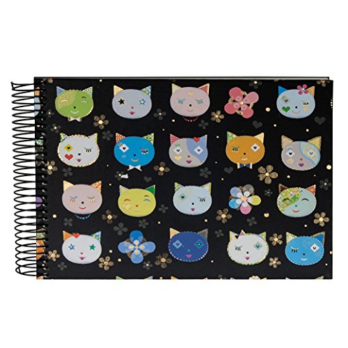 Preisvergleich Produktbild Goldbuch Cats black 24x17 40 S. Spiralalbum m.Goldp. 20422