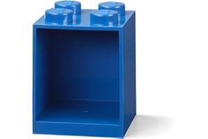 Room Copenhagen Brick Estantería de Bloques Lego 4 Elementos, Azul, 4 ladrillo