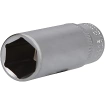 Douille Longue 1/2'' 6 Pans 13 Mm - CHROMEplus - Pour Entraînement Manuel - Version Longue, Acier Chrome Vanadium
