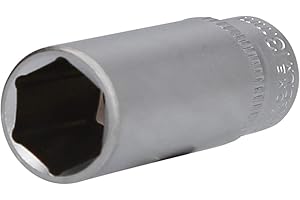 BRILLIANT TOOLS BT020959 Douille 6 pans 1/4", version longue, 13 mm [Powered by KS TOOLS]