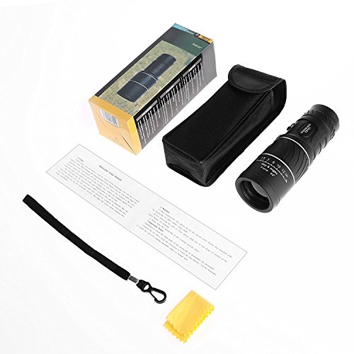 Ganga Monocular, ARCHEER 16x52 Monocular Óptica de Enfoque Dual Zoom
Telescopio, Visión Diurna y Nocturna, para Disfrutar Paisajes Viajes
66m / 8000m Descuento