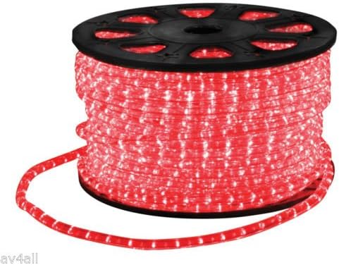 Bright LED Ropelight Tubelight For Decking Moodlight Christmas Long Lasting Low Running Costs (10mtr (32.5 feet), Red)