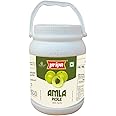 Priya Amla Pickle with Garlic, 1kg - Authentic Telugu Style Amla Achar |Traditional South Indian Taste | Homemade Andhra Pickles | Tangy Taste | With Amla Berries, Tamarind Paste & Mixed Spices