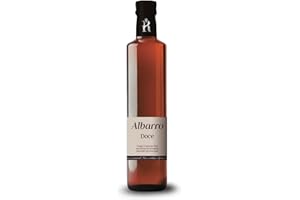 ALBARRO Vinagre de Autor. Vinagre Doce de Uvas Pasas. Vinagre Crianza con Uvas Pasas. Vinagre artesanal de vino Ribeiro y macerado con Uvas Pasas en botella de 250ml. Vinagres Gourmet.
