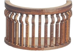 MELODY JANE DOLLS HOUSES Melody Jane Casa de Muñecas Balcón Redonda C Curva Corte Láser Madera Galería 1:12 Escala