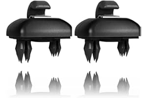 INGJIA Gancho para Visera de Coche, 2Pcs Soporte de Gancho para Visera Parasol de Coche Compatible con Audi A1 / A3 / A4 / A5 / Q3 / Q5 (8E0 / 857/562) A7 / B6 / B7 / B8 / S4 / S5, Gris