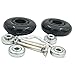 Produktbild Schwarz Gepäck Koffer/Inline Outdoor Skate Ersatz Rollen mit ABEC-608ZZ Kugellager