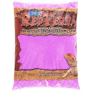 Estes Kies Produkte ses61205Porzellanperlen REPTERRA Reptile Calciumcarbonat Sand, 5-pound, Violett