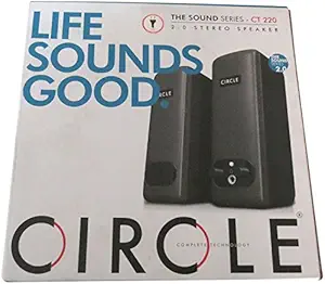 Circle CT 220 2.0 Multimedia Stereo Speaker (Black)