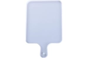 FLEYMU Vassoio Stampi Colata Resina Sottobicchiere per Decorazioni Stampo Fatto a Mano Epossidica Cristallo Stampo Riutilizzabile Epossidico Geometriche Grande Silicone DIY Vassoio Maniglia Stampi Fai-da-Te