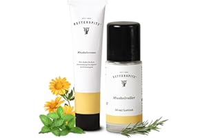 COUNTERAPO Retterspitz Muskelcreme 100gr & Muskelroller 50ml Bundle – Natürlich gegen Muskelschmerzen, Sehnen- und Gelenkbeschwerden – Perfekt für Zuhause und Unterwegs
