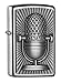 Produktbild Zippo 2004656 Microphone Retro Style Feuerzeug, Messing, Edelstahl 1 x 3,5 x 5,5 cm