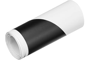 NICOLIE 108X 7.2 Cm Fibra De Carbono Parachoques Trasero Coche Pegatinas Protector Recortar 7 Colores para VW Golf Mk6 GTI R20-Negro Mate