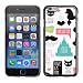 Produktbild TopCaseStore / Snap On Gummi Schwarz Schutz Hülle Case Cover - Pussy Cat Poodle Paris French France Love - Apple iPhone 6 Plus 5.5