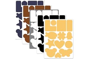 ZKSXOA 5 Pieces Down Jacket Patches Nylon Repair Tape Self-Adhesive Repair Patch for Jacket Tent Outerwear Repair, Various patterns