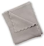 Silver Cloud Baby Boutique Garter Stitch Blanket (Grey)