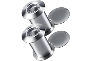 HUOANPO 2PCS Security Door Peephole Camera，200° Wide Angle Peephole for 35-50mm Door'，Peephole Camera for Front Door，(Office/Hotel/Home Security Essentials)