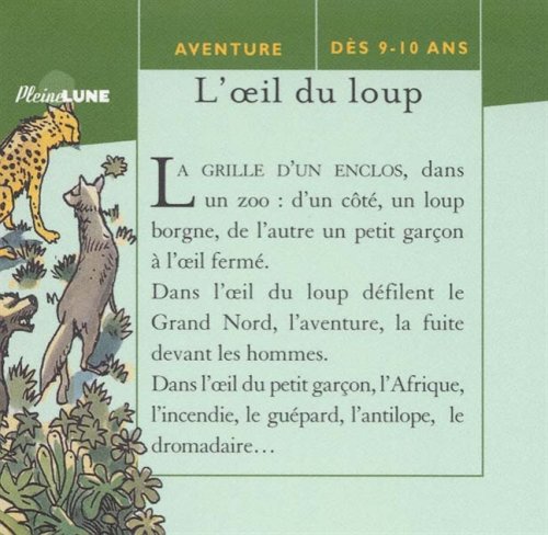 Livres Couvertures de L'Oeil du loup