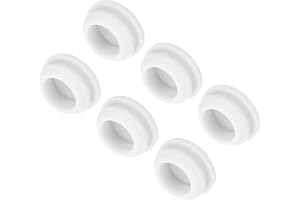 QUARKZMAN 6 st silikonlock för snäpphål, 13,5 mm/0,5 tum monteringsbredd smal spår 2 mm panel rund tätning för kabelgenomföri