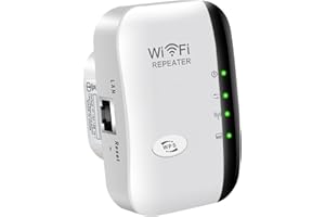 KUNYOS WiFi Extender Signal Booster Up to 5000sq.ft and 55 Devices, WiFi Range Extender, Wireless Internet Repeater, Long Range Amplifier with Ethernet Port,1-Key Setup, Access Point,Alexa Compatible (WHITE)