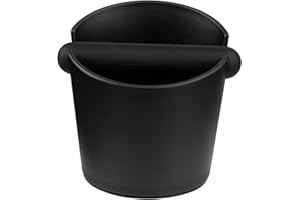 LiangYuanZen Récipient de tapotement pour porte-filtre à expresso - Boîte à marc de café avec barre de frappe amovible, base antidérapante et design absorbant les chocs - Style barista Knock Box -