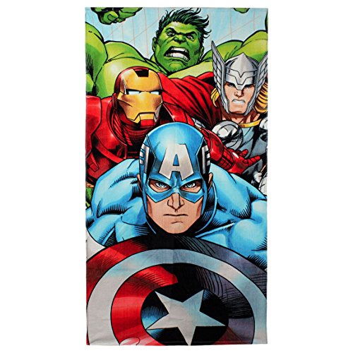 Marvel-Avengers-Strand-Handtuch-Baumwolle-Blau-140-cm-x-70-cm