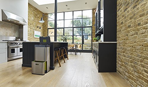 Joseph Joseph 30022 Totem Abfall-und Recycling-Systemeinheit, 60 L, Metall, 40 x 30 x 80 cm, edelstahl - 9