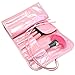 Yaha Professional 24pcs Makeup Brush Set tools Make-up Toiletry Kit Wool Brand Make Up Brush Set Case Cosmetic brush (24pcs Pink)