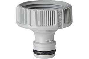 Nez de robinet 33,3 mm (G 1 Pouce) de Gardena : raccord pour robinets avec filetage, raccordement étanche, manipulation facile, emballé (18202-20)