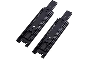 Glissières à Roulement à Billes en Glissière de Tiroir,Tianher Glissières de Tiroir en Métal 150 mm Montage Latéral Capacité de Charge de 45 kg Glissière pour Tiroir Extension Total 1 paire 6 Pouce.