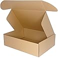 PACK4YA 235 × 166 × 103 mm A5 kleine pakketpostdozen Royal Mail PiP golfkartonnen dozen voor posting, C5 bruine verzenddoos voor kleine bedrijven, opslag of geschenkverpakking (10 stuks