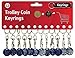 Price comparison product image 12 (Dozen) x Funky Trolley £1 Trolley Coin Trolley Keyring for Shopping, Locker etc.