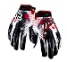 Auto Pearl - Fox 1 Pair of Hand Grip Gloves for Bike Motorcycle Scooter Riding - (Black,Red and White Color XL) RS.699.00