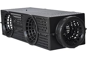 GENERISCH Fishing Köderfischreuse, Aalreuse Krebsreuse, Köderreuse Für Aale, Köderfische & Krebse, Köderfischreuse Aalreuse Reuse Für Fischfang Fischreuse Köder Fischfalle Krebsreuse, 48 X 16cm