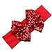 Baby Photography Hairband Koly Girls Elastic Children Headband Cute Sequins Bow Hair Accessories (A)